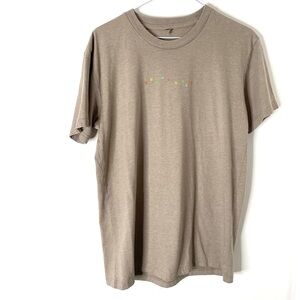 Ed Sheeran Neutral Taupe Graphic Crew Neck Tee